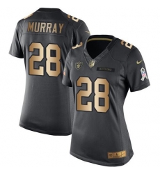 Nike Raiders #28 Latavius Murray Black Womens Stitched NFL Limited Gold Salute to Service Jersey Nike Raiders #28 Latavius Murray Black Womens Stitched NFL Limited Gold Salute to Service Jersey