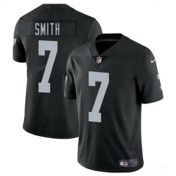 Youth Las Vegas Raiders 7 Geno Smith Black 2025 Vapor Stitched Football Jersey