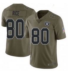 Youth Las Vegas Raiders 80 Jerry Rice 2017 Salute To Service Jersey