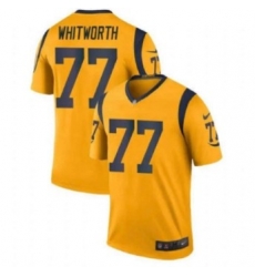 Los Angeles Rams 77 Andrew Whitworth Yellow Vapor Untouchable Limited Jersey Los Angeles Rams 77 Andrew Whitworth Yellow Vapor Untouchable Limited Jersey