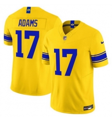 Men Los Angeles Rams 17 Davante Adams Gold Classic Sol 2026 F U S E Vapor Limited Stitched Football Jersey Men Los Angeles Rams 17 Davante Adams Gold Classic Sol 2026 F U S E Vapor Limited Stitched Football Jersey