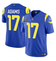 Men Los Angeles Rams 17 Davante Adams Royal 2026 F U S E 4 Star C Patch Vapor Limited Stitched Football Jersey Men Los Angeles Rams 17 Davante Adams Royal 2026 F U S E 4 Star C Patch Vapor Limited Stitched Football Jersey