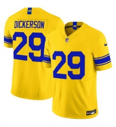 Men Los Angeles Rams  29 Eric Dickerson Gold Classic Sol 2026 F U S E  Vapor Limited Stitched Football Jersey