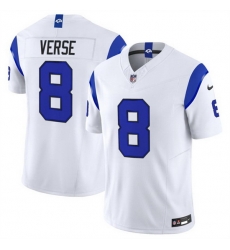Men Los Angeles Rams  8 Jared Verse White Fearsome 2026 F U S E  Vapor Limited Stitched Football Jersey