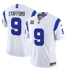 Men Los Angeles Rams 9 Matthew Stafford White Fearsome 2026 F U S E 4 Star C Patch Vapor Limited Stitched Football Jersey Men Los Angeles Rams 9 Matthew Stafford White Fearsome 2026 F U S E 4 Star C Patch Vapor Limited Stitched Football Jersey