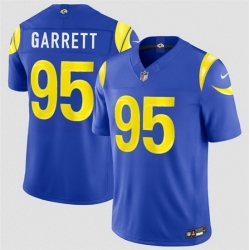 Men Los Angeles Rams  95 Myles Garrett Royal 2026 F U S E  Vapor Limited Stitched Football Jersey