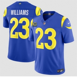 Men Los Angeles Rams  Kyren Williams Royal 2026 F U S E  4 Star C Patch Vapor Limited Stitched Football Jersey