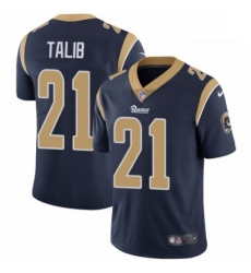 Men Nike Los Angeles Rams 21 Aqib Talib Navy Blue Team Color Vapor Untouchable Limited Player NFL Jersey