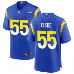 Men's Los Angeles Rams #55 Fiske Braden Blue 2024 Draft F.U.S.E. Vapor Untouchable Football Stitched Jersey