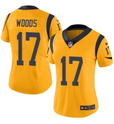 Nike Rams #17 Robert Woods Gold Womens Stitched NFL Limited Rush Jersey Nike Rams #17 Robert Woods Gold Womens Stitched NFL Limited Rush Jersey