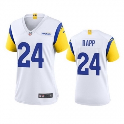 Women Los Angeles Rams #24 Taylor Rapp White Stitched Football Limited Jersey