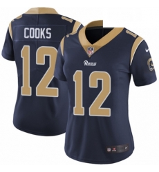 Womens Nike Los Angeles Rams 12 Brandin Cooks Navy Blue Team Color Vapor Untouchable Elite Player NFL Jersey