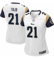 Womens Nike Los Angeles Rams 21 Aqib Talib Game White NFL Jersey Womens Nike Los Angeles Rams 21 Aqib Talib Game White NFL Jersey