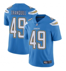 Chargers 49 Drue Tranquill Electric Blue Alternate Men Stitched Football Vapor Untouchable Limited Jersey