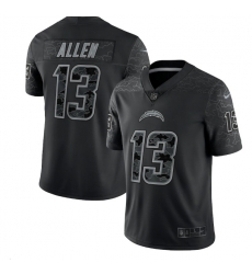 Men Los Angeles Chargers 13 Keenan Allen Black Reflective Limited Stitched Football Jersey