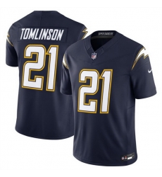 Men Los Angeles Chargers 21 LaDainian Tomlinson Navy 2025 F U S E  Alternate Vapor Limited Stitched Football Jersey