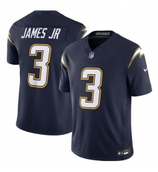 Men Los Angeles Chargers 3 Derwin James Jr  Navy 2025 F U S E  Alternate Vapor Limited Stitched Football Jersey