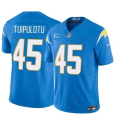 Men Los Angeles Chargers 45 Tuli Tuipulotu Blue 2026 F U S E 1 Star C Patch Vapor Limited Stitched Football Jersey Men Los Angeles Chargers 45 Tuli Tuipulotu Blue 2026 F U S E 1 Star C Patch Vapor Limited Stitched Football Jersey
