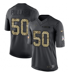 Mens Los Angel Chargers #50 Hayes Pullard 2016 Salute to Service NFL Limited  Jersey