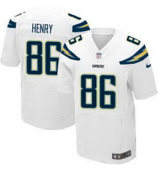 Nike Chargers #86 Hunter Henry White Mens Stitched NFL New Elite Jersey