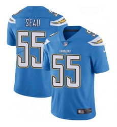 Youth Nike Los Angeles Chargers 55 Junior Seau Elite Electric Blue Alternate NFL Jersey