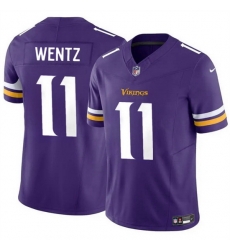 Men Minnesota Vikings 11 Carson Wentz Purple 2024 F U S E Vapor Untouchable Limited Stitched Jersey Men Minnesota Vikings 11 Carson Wentz Purple 2024 F U S E Vapor Untouchable Limited Stitched Jersey
