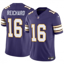 Men Minnesota Vikings 16 Will Reichard Purple 2023 F U S E  Throwback Vapor Untouchable Limited Stitched Jersey