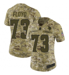 Nike Vikings #73 Sharrif Floyd Camo Women Stitched NFL Limited 2018 Salute to Service Jersey Nike Vikings #73 Sharrif Floyd Camo Women Stitched NFL Limited 2018 Salute to Service Jersey