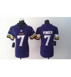Nike women Minnesota Vikings #7 Christian Ponder Purple Jerseys Nike women Minnesota Vikings #7 Christian Ponder Purple Jerseys