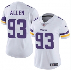 Women Minnesota Vikings 93 Jonathan Allen White 2025 Vapor Untouchable Limited Stitched Jersey