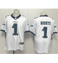 Men Philadelphia Eagles 1 Jalen Hurts White 2024 New Vapor Untouchable Limited Stitched Football Jersey Men Philadelphia Eagles 1 Jalen Hurts White 2024 New Vapor Untouchable Limited Stitched Football Jersey