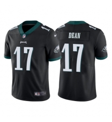 Men Philadelphia Eagles 17 Nakobe Dean Black Vapor Untouchable Limited Stitched jersey