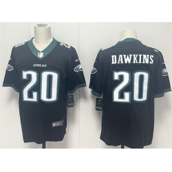 Men Philadelphia Eagles 20 Brian Dawkins Black 2024 New Vapor Untouchable Limited Stitched Football Jersey