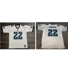Men Philadelphia Eagles #22 Duce Staley White Reebok Stitched NFL Jersey