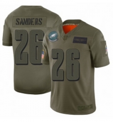 Men Philadelphia Eagles 26 Miles Sanders Limited Camo 2019 Salute to Service Football Jersey