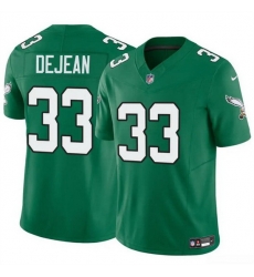 Men Philadelphia Eagles 33 Cooper DeJean Green 2024 Draft F U S E Vapor Untouchable Throwback Limited Stitched Football Jersey