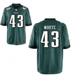 Men Philadelphia Eagles 43 Kyzir White Green Vapor Untouchable Limited Stitched Jersey