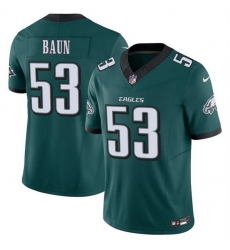 Men Philadelphia Eagles 53 Zack Baun Green 2025 F U S E  Vapor Untouchable Limited Stitched Football Jersey