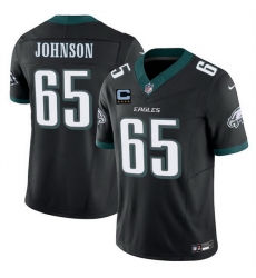 Men Philadelphia Eagles 65 Lane Johnson Black 2025 F U S E With 4 Star C Patch Vapor Untouchable Limited Throwback Stitched Football Jersey Men Philadelphia Eagles 65 Lane Johnson Black 2025 F U S E With 4 Star C Patch Vapor Untouchable Limited Throwback Stitched Football Jersey