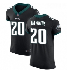 Mens Nike Philadelphia Eagles 20 Brian Dawkins Black Alternate Vapor Untouchable Elite Player NFL Jersey