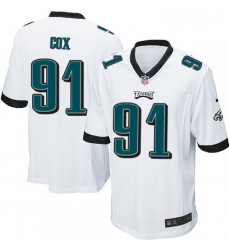 Mens Nike Philadelphia Eagles 91 Fletcher Cox Game White NFL Jersey