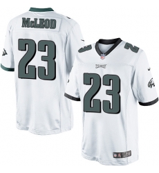 Nike Eagles #23 McLeod White Team Color Mens Stitched NFL New Elite Jersey