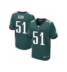 Nike Philadelphia Eagles 51 Emmanuel Acho Green Elite NFL Jersey