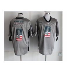 Nike Philadelphia Eagles 9 Nick Foles grey Elite USA Flag Fashion NFL Jersey