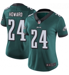 Eagles #24 Jordan Howard Midnight Green Team Color Women Stitched Football Vapor Untouchable Limited Jersey