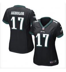 Women NEW Eagles #17 Nelson Agholor Black Alternate Stitched NFL New Elite Jersey