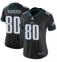 Women Nike Philadelphia Eagles Quez Watkins #80 Black Vapor Limited Jersey