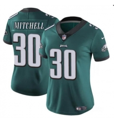 Women Philadelphia Eagles 30 Quinyon Mitchell Green 2024 Draft Vapor Untouchable Limited Stitched Football Jersey