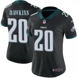 Women Philadelphia Eagles Brian Dawkins #20 Black F U S E Stitched NFL Jersey