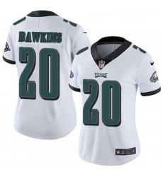 Womens Nike Philadelphia Eagles 20 Brian Dawkins White Vapor Untouchable Limited Player NFL Jersey